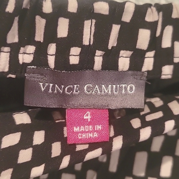 Vince Camuto Wrap skirt zip up Black & Beige size 4 - Picture 2 of 8
